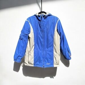 🌻Retro VTG TRINITY Burton Snowboard Blue & White Jacket Youth XL (age 12-13)